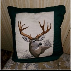 Vintage hand crafted blanket pillow bought in Wyoming